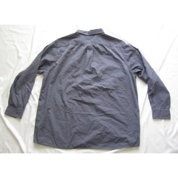 New W/ Tag Men Rowm Cotton Button Snap Long Sleeve Shirt Sz 3XT (NC3) - Picture 9 of 10